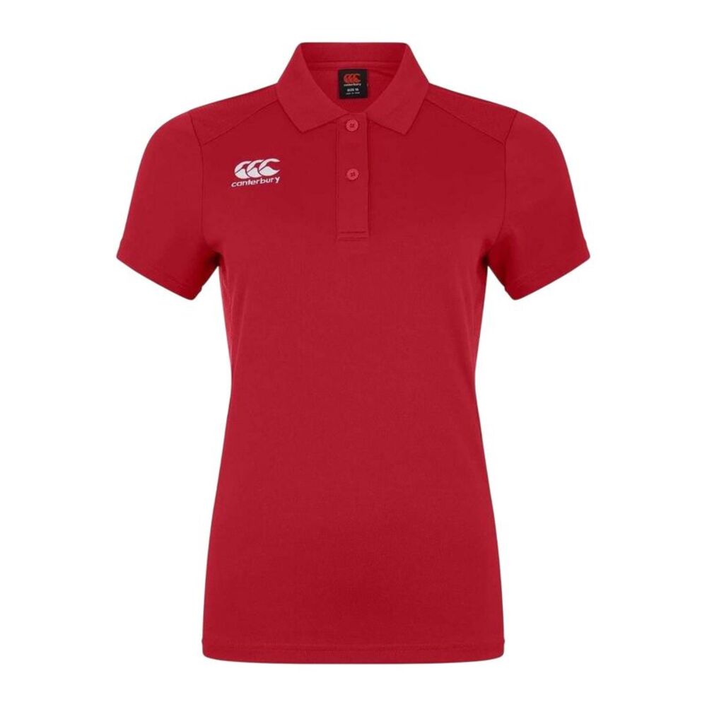 Canterbury Childrens/Kids Club Dry Short-Sleeved Polo Shirt / Red